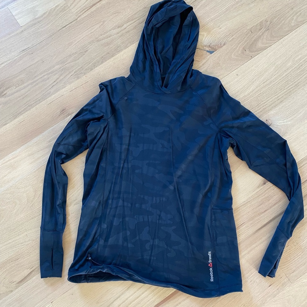 Reebok CrossFit Camo Hooded Athletic Shirt